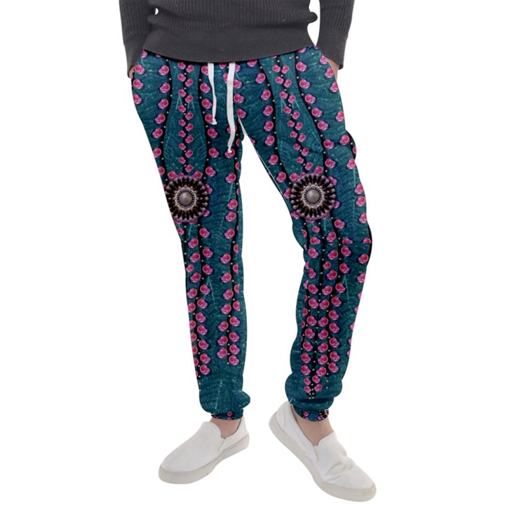 Japanese Sakura Blossoms On The Mountain Men s Jogger Sweatpants