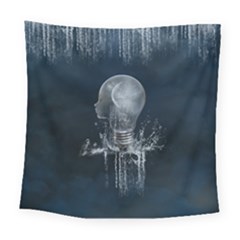 Awesome Light Bulb Square Tapestry (large) by FantasyWorld7