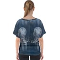 Awesome Light Bulb V-Neck Dolman Drape Top View2