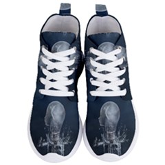 Awesome Light Bulb Women s Lightweight High Top Sneakers by FantasyWorld7