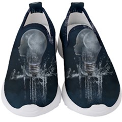 Awesome Light Bulb Kids  Slip On Sneakers by FantasyWorld7