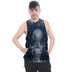 Awesome Light Bulb Men s Sleeveless Hoodie