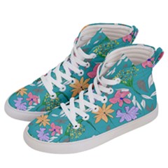 Teal Beauty Women s Hi-top Skate Sneakers