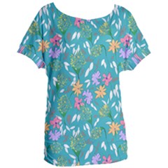 Teal Beauty  Women s Oversized Tee