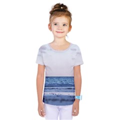 Pink Ocean Hues Kids  One Piece Tee