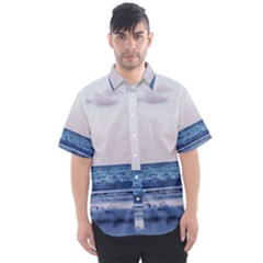 Pink Ocean Hues Men s Short Sleeve Shirt