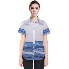 Pink Ocean Hues Women s Short Sleeve Shirt