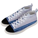 Pink Ocean Hues Men s Mid-Top Canvas Sneakers View2