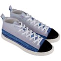 Pink Ocean Hues Men s Mid-Top Canvas Sneakers View3