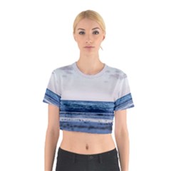 Pink Ocean Hues Cotton Crop Top by TheLazyPineapple