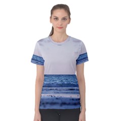 Pink Ocean Hues Women s Cotton Tee