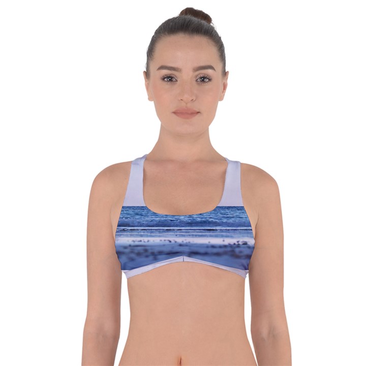 Pink Ocean Hues Got No Strings Sports Bra