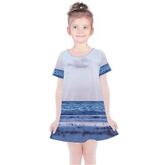 Pink Ocean Hues Kids  Simple Cotton Dress by TheLazyPineapple