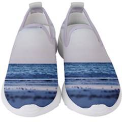 Pink Ocean Hues Kids  Slip On Sneakers by TheLazyPineapple