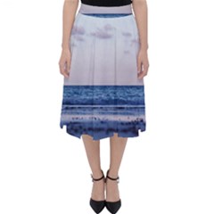 Pink Ocean Hues Classic Midi Skirt by TheLazyPineapple