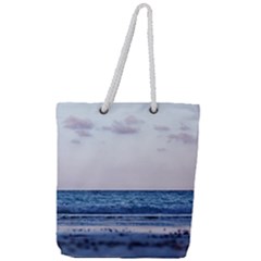 Pink Ocean Hues Full Print Rope Handle Tote (large) by TheLazyPineapple