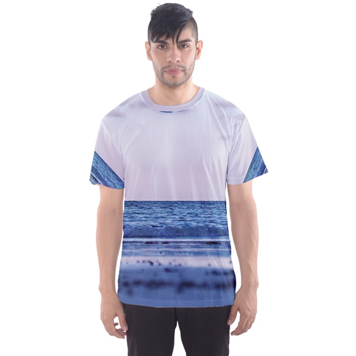 Pink Ocean Hues Men s Sports Mesh Tee