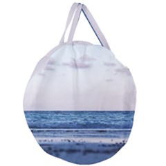 Pink Ocean Hues Giant Round Zipper Tote by TheLazyPineapple