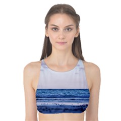 Pink Ocean Hues Tank Bikini Top