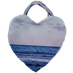 Pink Ocean Hues Giant Heart Shaped Tote