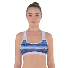 Pink Ocean Hues Cross Back Sports Bra by TheLazyPineapple