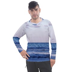 Pink Ocean Hues Men s Pique Long Sleeve Tee