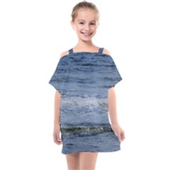 Typical Ocean Day Kids  One Piece Chiffon Dress by TheLazyPineapple