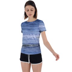 Typical Ocean Day Back Circle Cutout Sports Tee by TheLazyPineapple