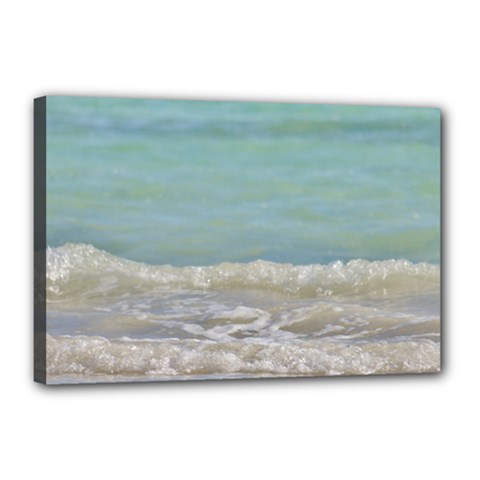 Minty Ocean Canvas 18  X 12  (stretched) by TheLazyPineapple