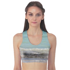 Minty Ocean Sports Bra by TheLazyPineapple