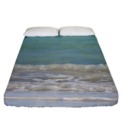 Minty Ocean Fitted Sheet (queen Size) by TheLazyPineapple