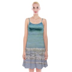 Minty Ocean Spaghetti Strap Velvet Dress by TheLazyPineapple