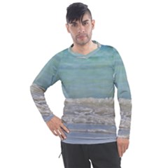 Minty Ocean Men s Pique Long Sleeve Tee