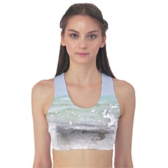 Ocean Heart Sports Bra by TheLazyPineapple