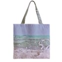 Ocean Heart Zipper Grocery Tote Bag View2