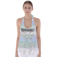 Ocean Heart Babydoll Tankini Top