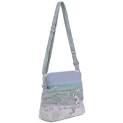 Ocean Heart Zipper Messenger Bag by TheLazyPineapple