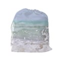 Ocean Heart Drawstring Pouch (XL) View2