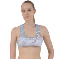 Ocean Heart Criss Cross Racerback Sports Bra by TheLazyPineapple