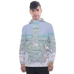 Ocean Heart Men s Front Pocket Pullover Windbreaker by TheLazyPineapple