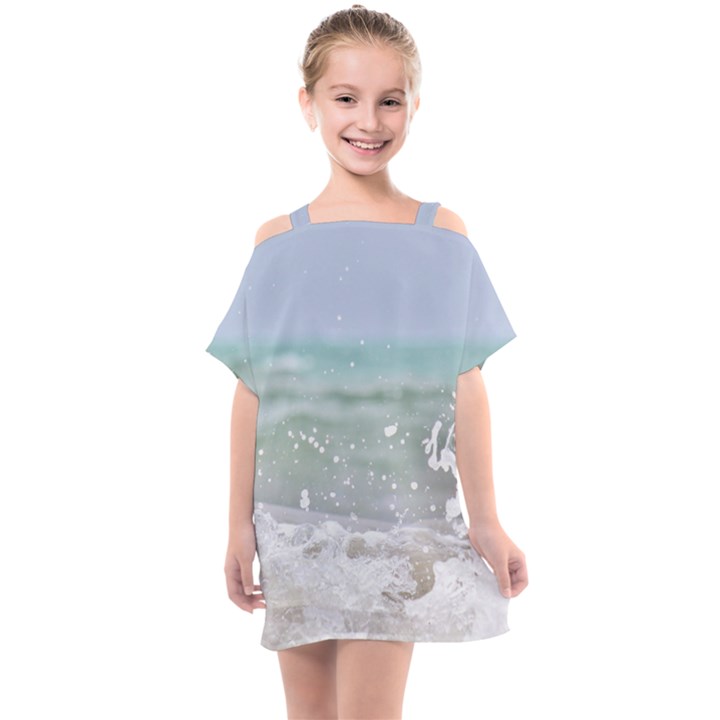 Ocean Heart Kids  One Piece Chiffon Dress