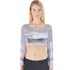 Ocean Seafoam Long Sleeve Crop Top by TheLazyPineapple