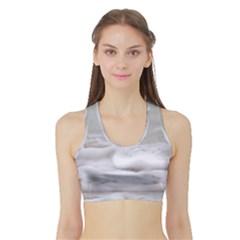 Ocean Seafoam Sports Bra With Border by TheLazyPineapple