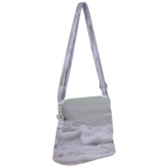 Ocean Seafoam Zipper Messenger Bag by TheLazyPineapple