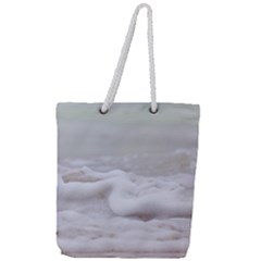 Ocean Seafoam Full Print Rope Handle Tote (large) by TheLazyPineapple