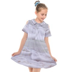 Ocean Seafoam Kids  Short Sleeve Shirt Dress