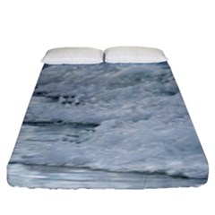 Ocean Waves Fitted Sheet (king Size) by TheLazyPineapple