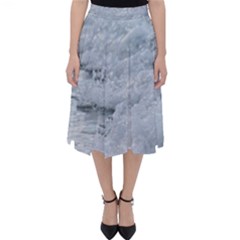 Ocean Waves Classic Midi Skirt by TheLazyPineapple