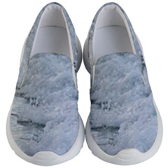 Ocean Waves Kids Lightweight Slip Ons by TheLazyPineapple