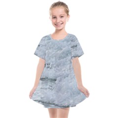 Ocean Waves Kids  Smock Dress by TheLazyPineapple